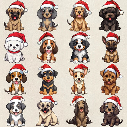 100+ Puppies with Accessories PNG: Adorable Puppy Clipart & Dog Breeds Bundle