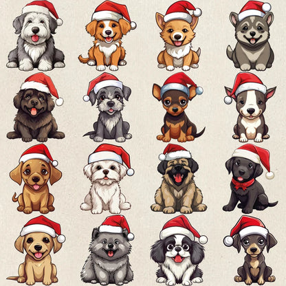 100+ Puppies with Accessories PNG: Adorable Puppy Clipart & Dog Breeds Bundle